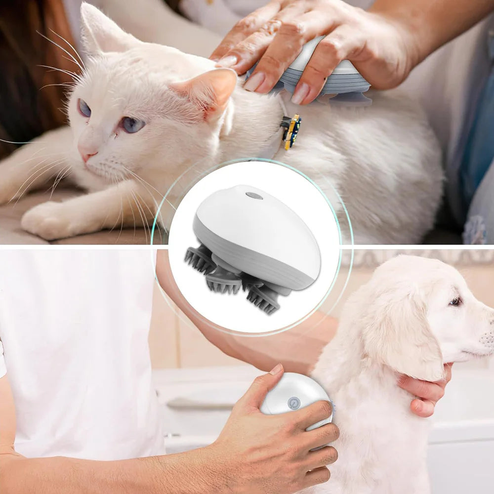 Masajeador de pelo para cabeza del cuero cabelludo, cuidado de la salud eléctrico, antiestrés, relajación corporal, tejido Saude profundo, previene el masaje corporal, Mini cuero cabelludo