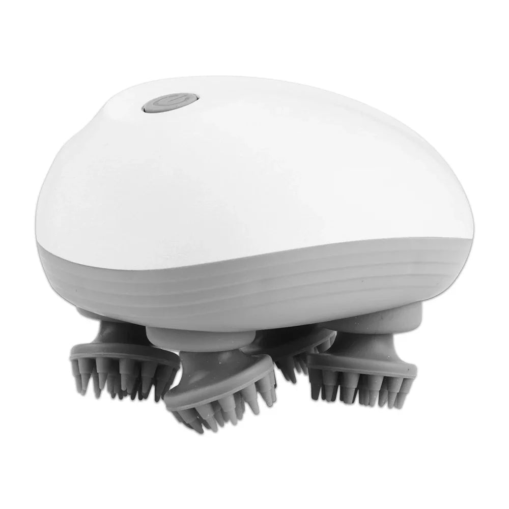 Masajeador de pelo para cabeza del cuero cabelludo, cuidado de la salud eléctrico, antiestrés, relajación corporal, tejido Saude profundo, previene el masaje corporal, Mini cuero cabelludo